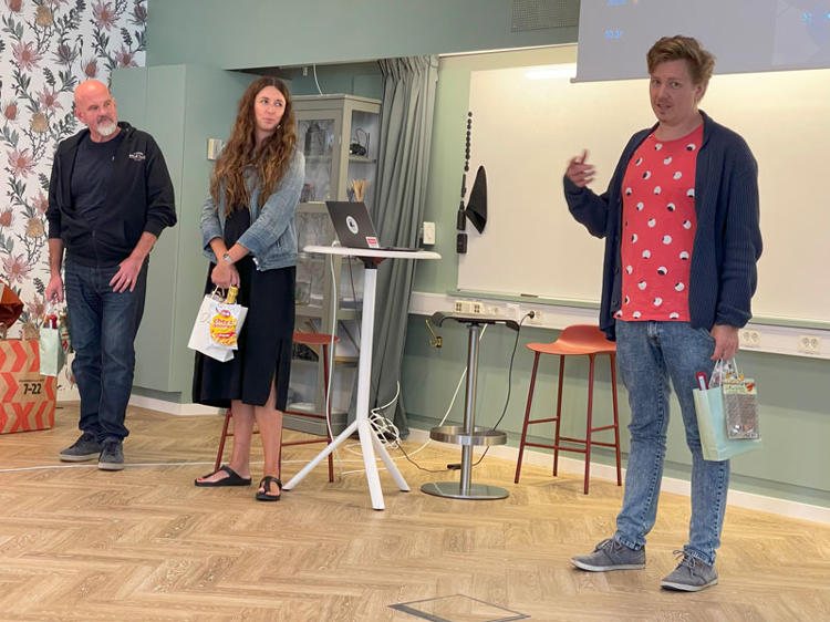 Kenth, Karin och Robert på Lexicon Interactive