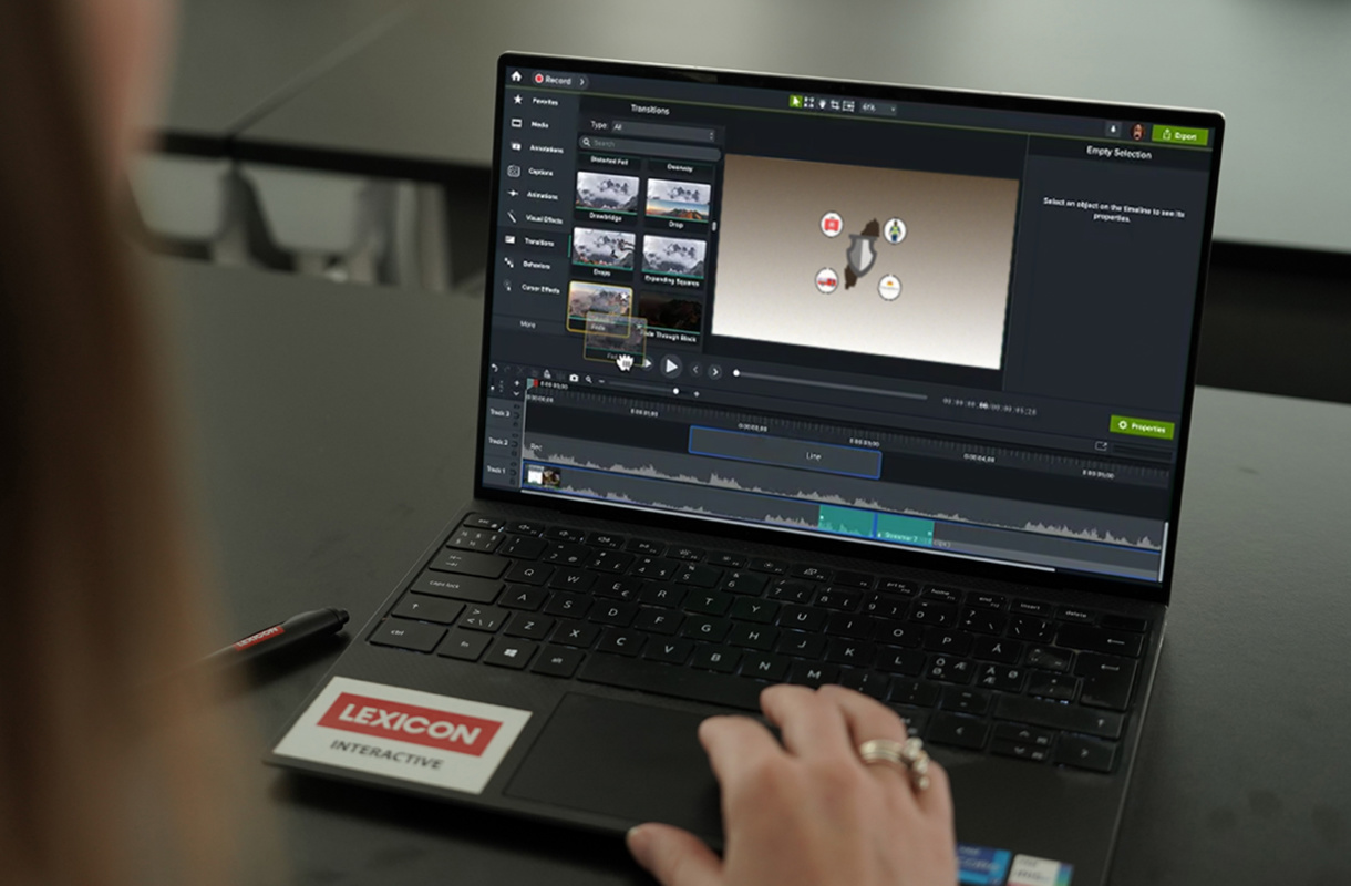 En datorskärm som visar Camtasio