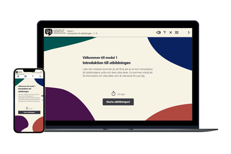 Dator som visar Lectora Online