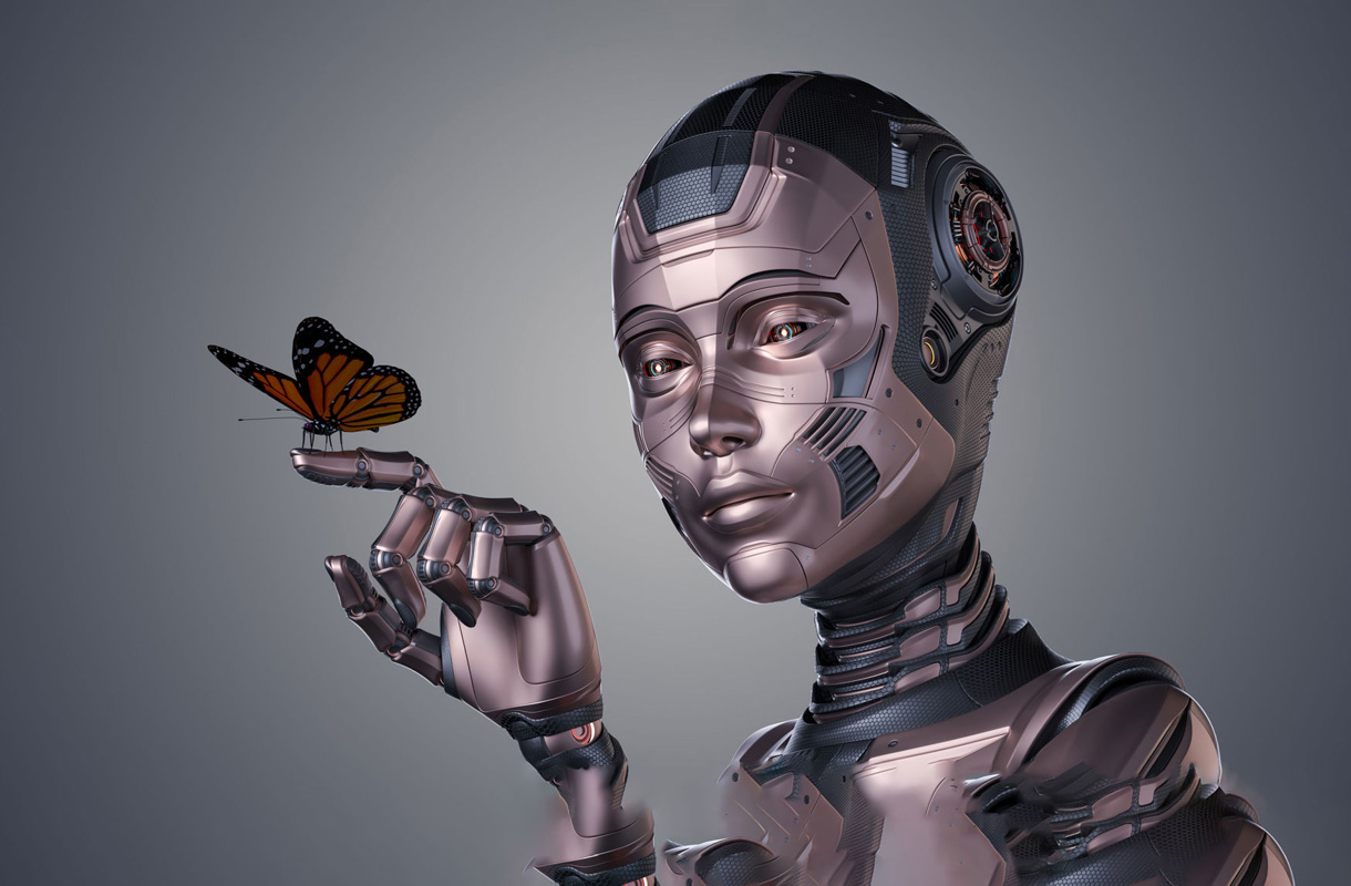 Lexicon Interactive och generativ AI - Robot med Fjäril 