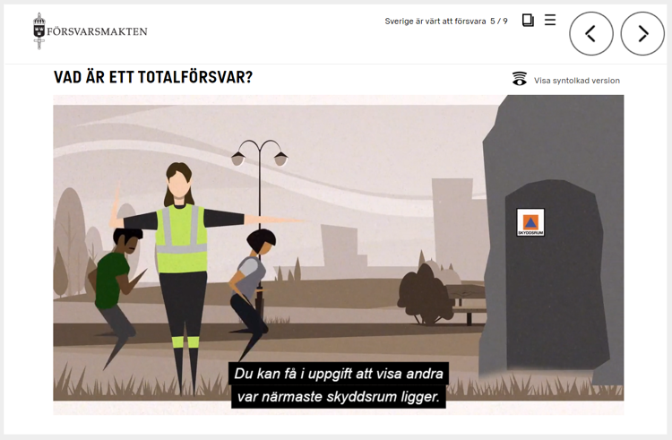 Tillsammans är vi totalförsvaret - en utbildning från Försvarsmakten av Lexicon Interactive