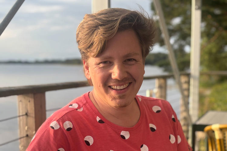 Robert på Lexicon Interactive i solen